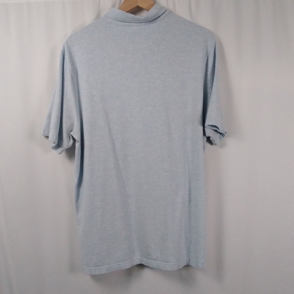 Faherty Movement Polo Shirt Short Sleeve Cardiff Blue Performance Stretch Mens L - Picture 2 of 6